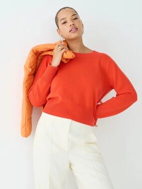 J.Crew Cashmere Crop Fit Sweater